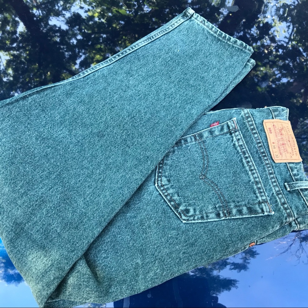 Levi's Men's Green Jeans 550